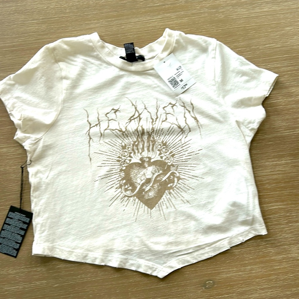 Forever 21 Graphic cropped T-shirt